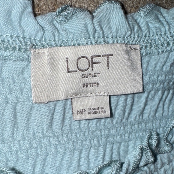 LOFT Soft Blue Ruffled Blouse - Picture 2 of 2